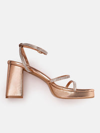 Lino Perros Embellished Party Platform Heels