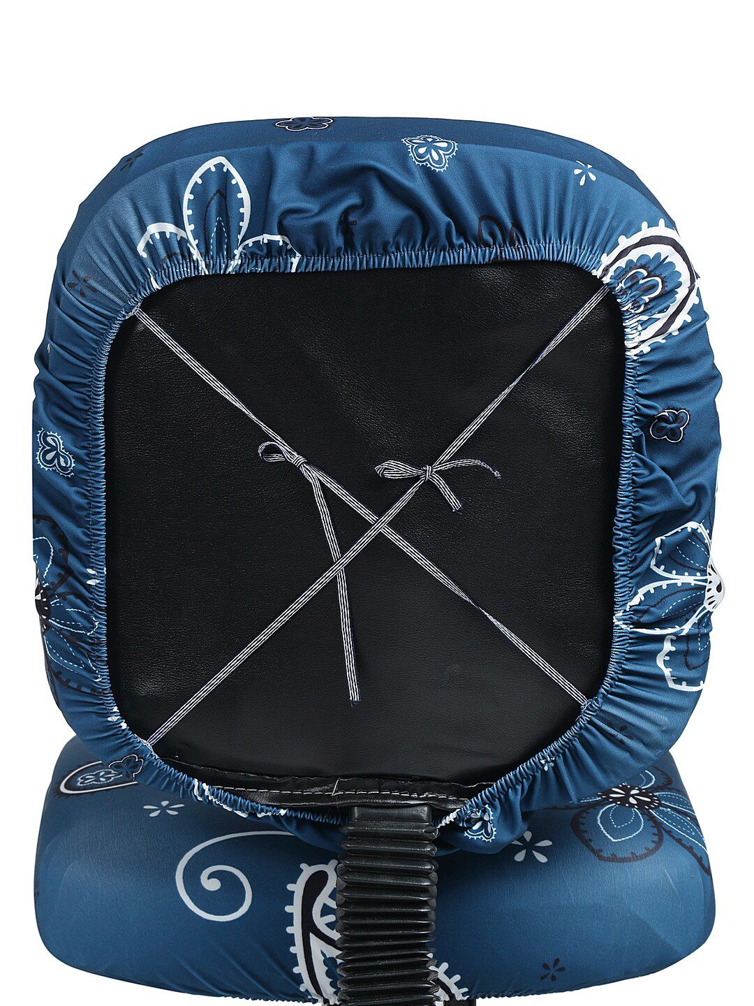 Cortina Navy Blue & White Floral Chair Cover