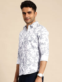 Being Human Classic Slim Fit Floral Printed Casual Shirt