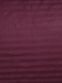 HOSTA HOMES Set of 2 Burgundy Striped Pillow Covers