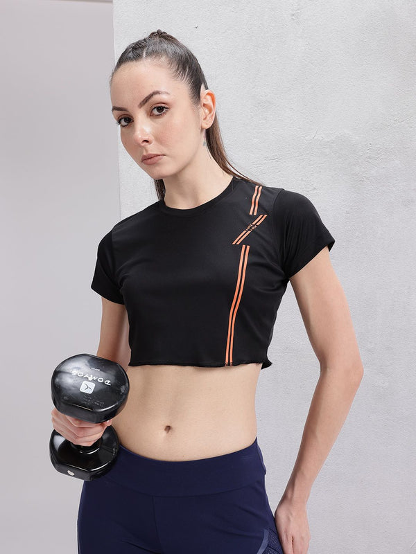 HRX by Hrithik Roshan Rapid-Dry Crop Training T-shirt