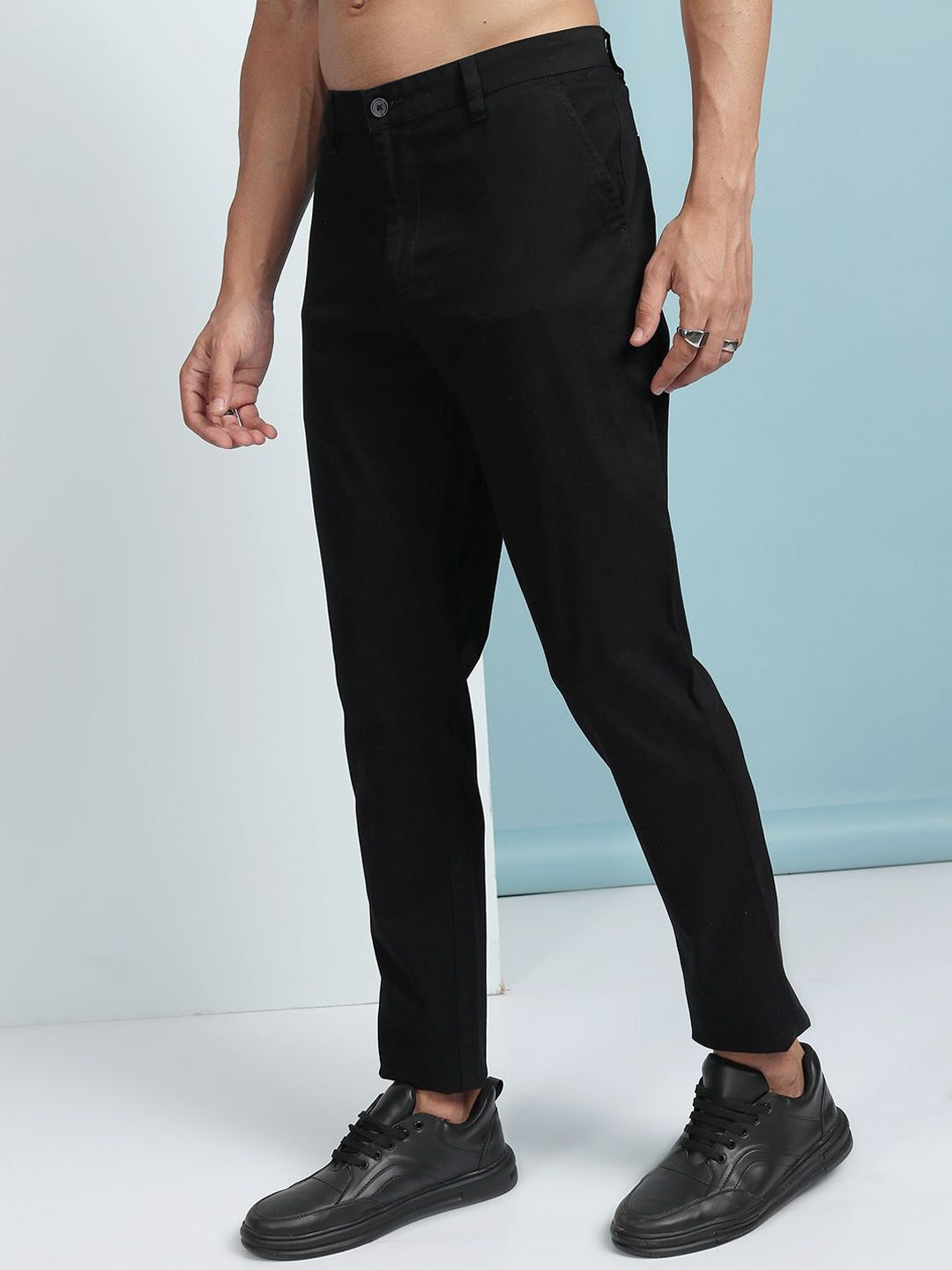 HIGHLANDER Men Soft Feel Twill Chino Trousers