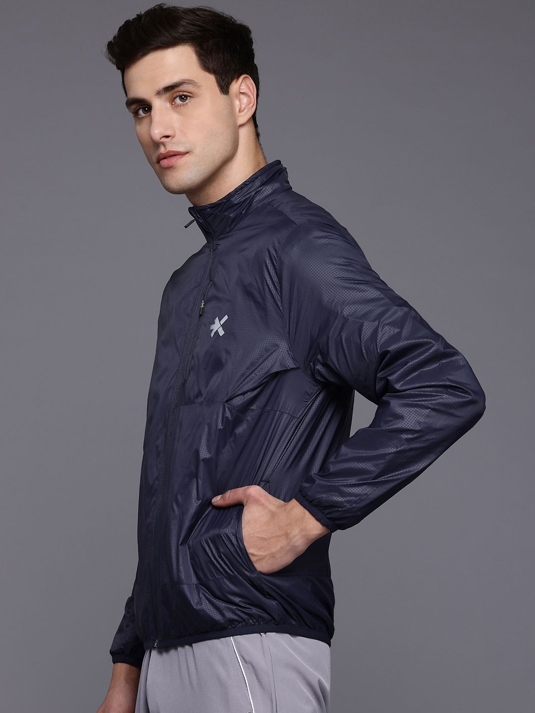 HRX by Hrithik Roshan Typography Printed Running Tailored Jacket