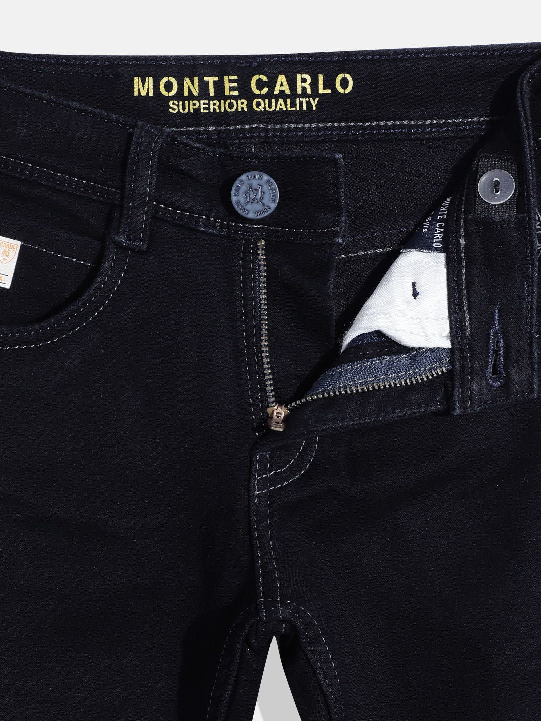 Monte Carlo Boys Straight Fit Stretchable Jeans