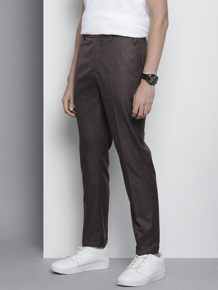 The Indian Garage Co Self Design Regular Fit Chinos Trousers