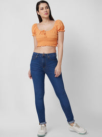 SPYKAR Women Skinny Fit High-Rise Light Fade Jeans
