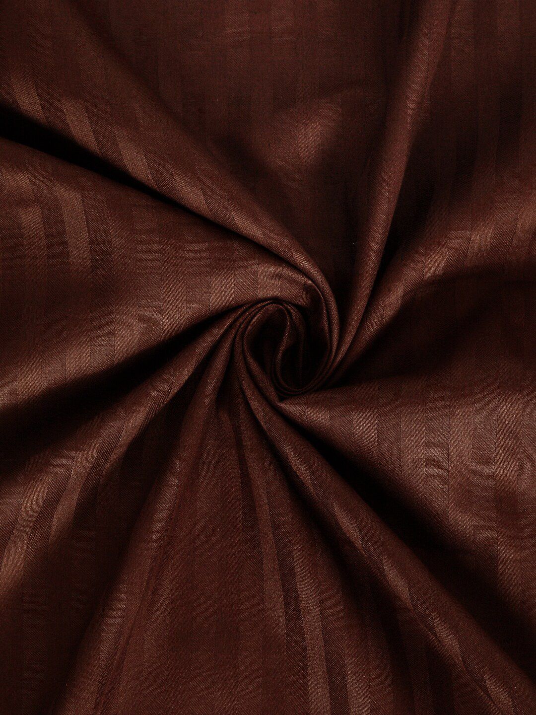 HOSTA HOMES Brown Solid 300TC Single Bedsheet With 1 Pillow Cover