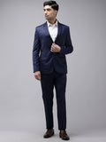Park Avenue Self Design Single Breasted Super Slim Fit 2-Peice Suit