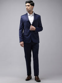 Park Avenue Self Design Single Breasted Super Slim Fit 2-Peice Suit