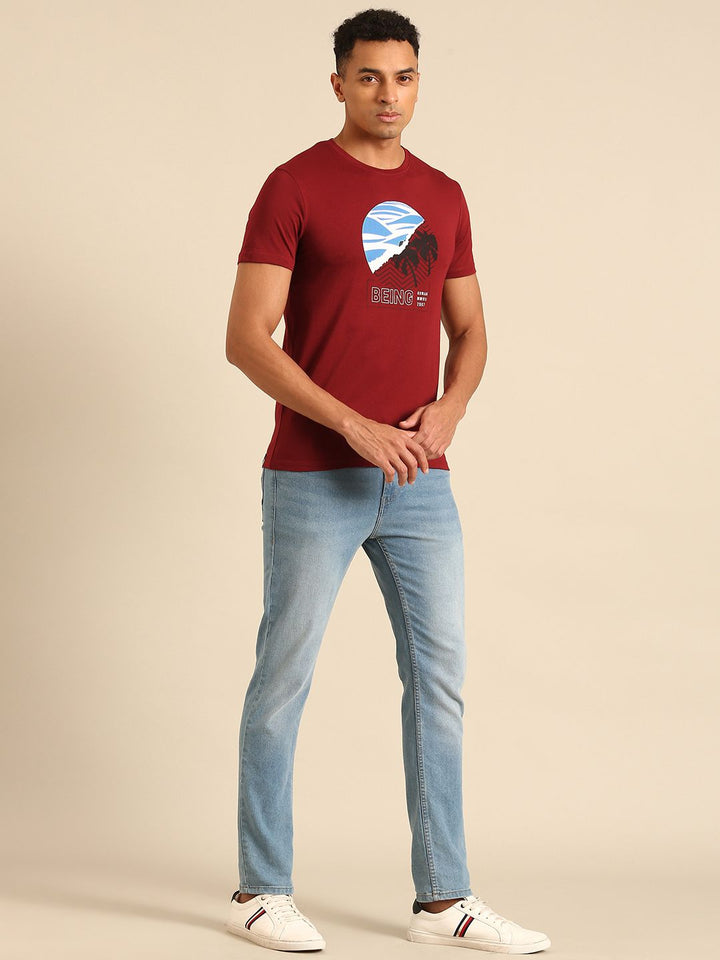 Being Human Printed Pure Cotton T-shirt