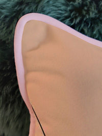 STITCHNEST Set of 5 White & Peach Floral 18'' x 18'' Cushion Cover