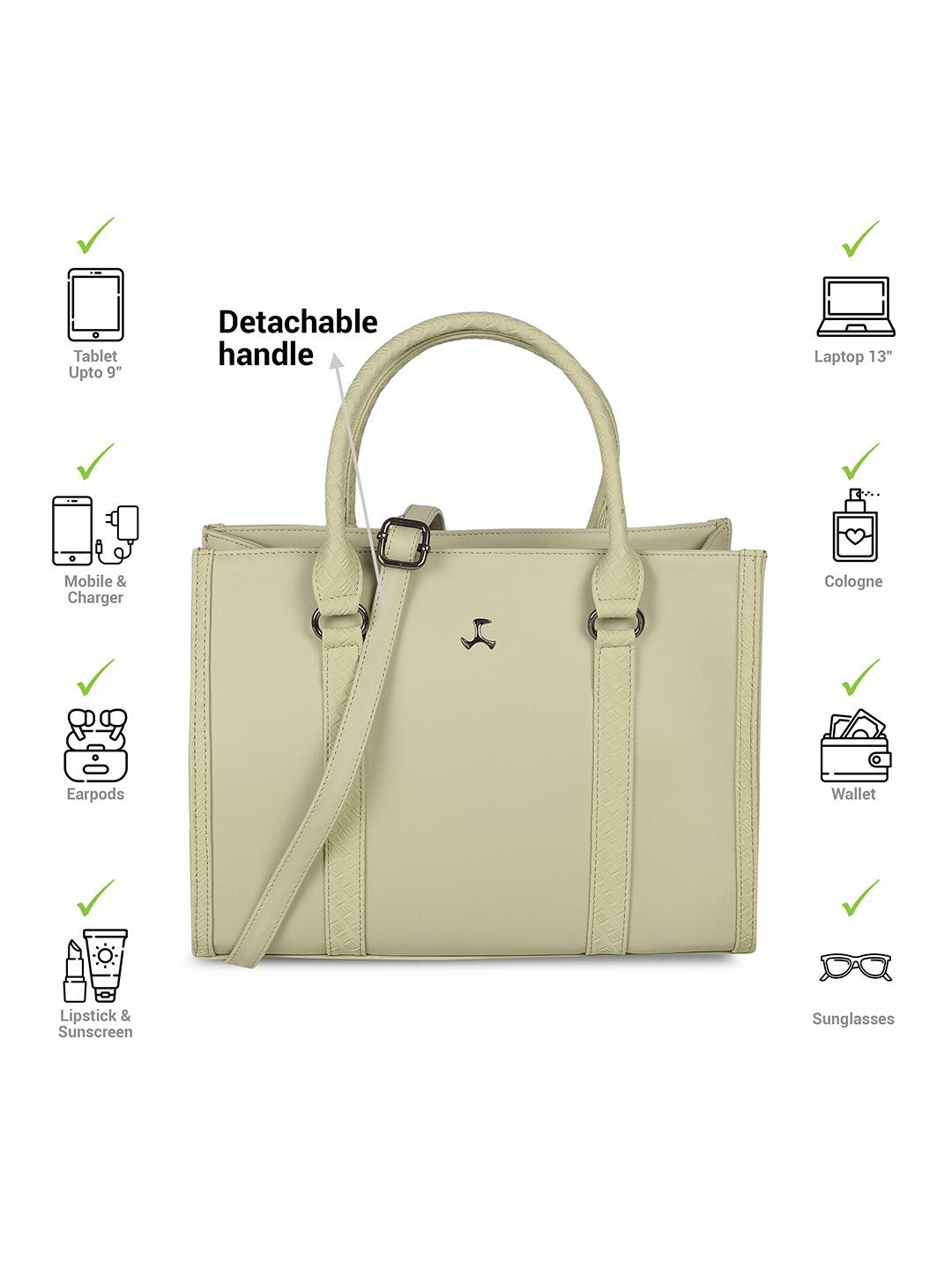 Mochi Women Structured Tote Bag with Tasselled