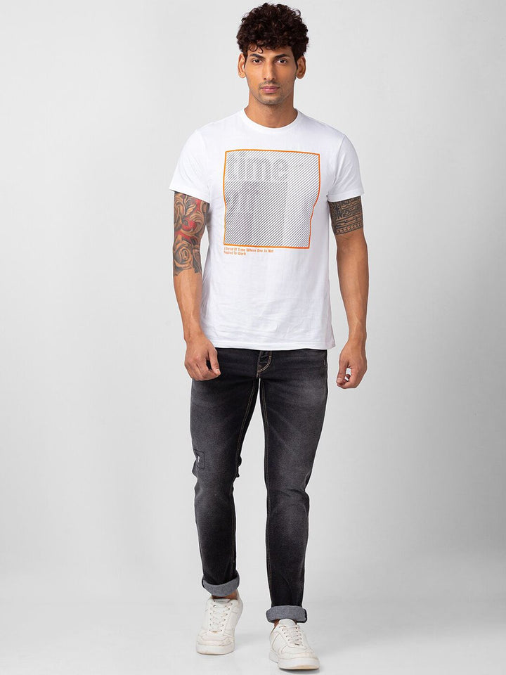 SPYKAR Men Slim Fit Low-Rise Low Distress Heavy Fade Jeans