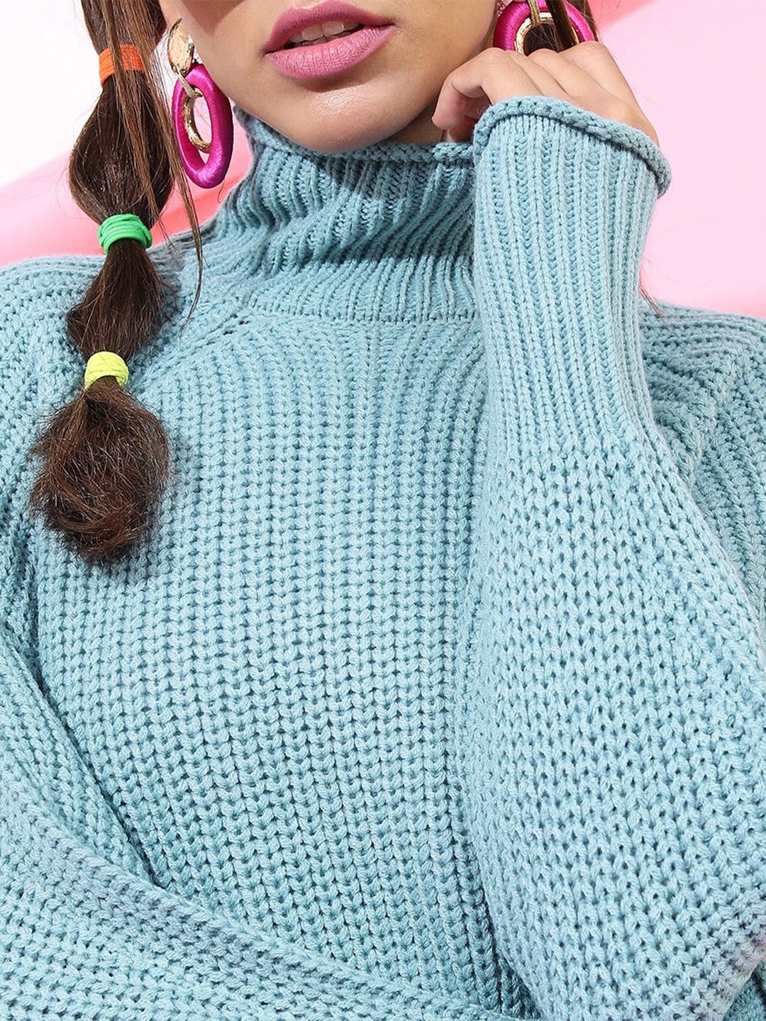 Tokyo Talkies Women Solid Crop Pullover