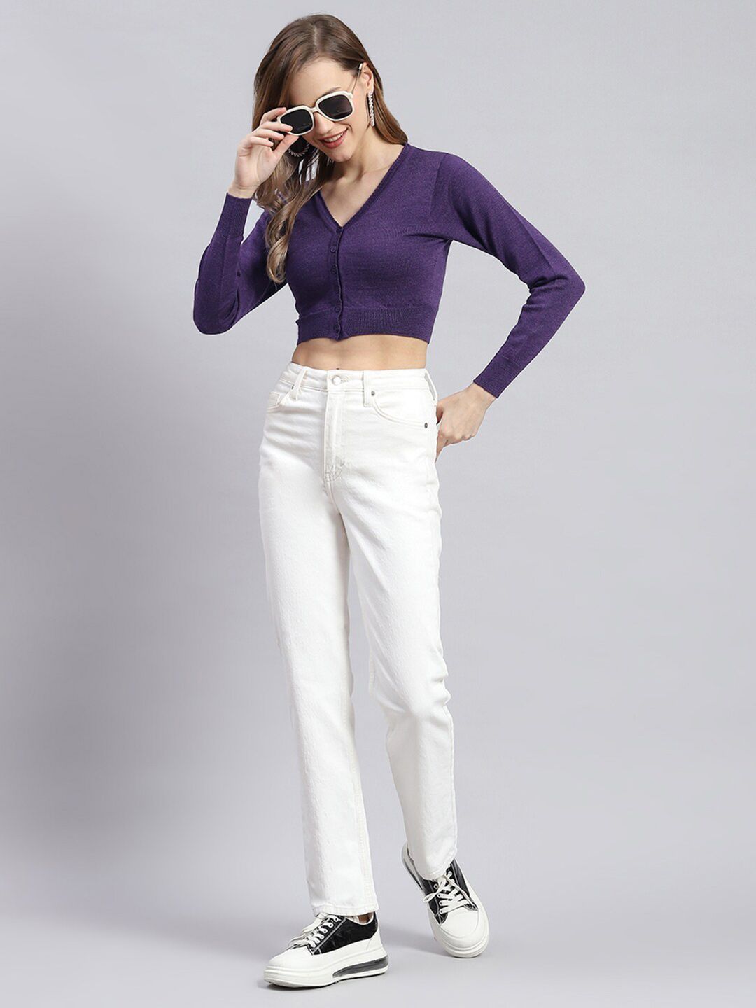 Monte Carlo V-Neck Woollen Cardigan