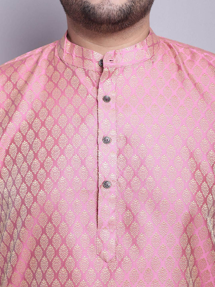 SOJANYA PLUS Woven Design Regular Kurta With Pyjamas & With Nehru Jacket