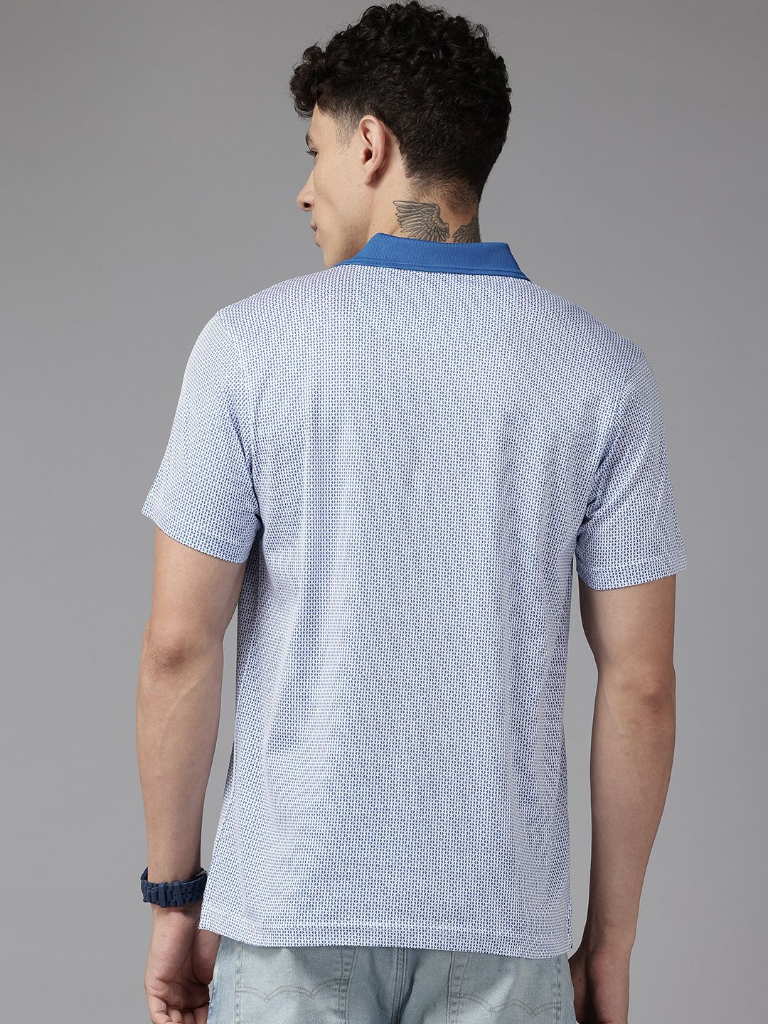 Park Avenue Geometric Printed Slim Fit T-shirt