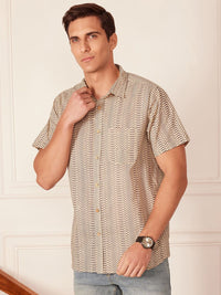 Block Printed Casual Shirt