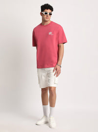 THE BEAR HOUSE Men Graphic Print Loose Fit Cotton T-Shirt