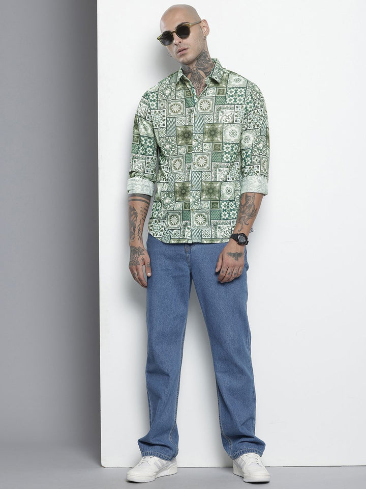 The Indian Garage Co Ethnic Motifs Printed Casual Shirt