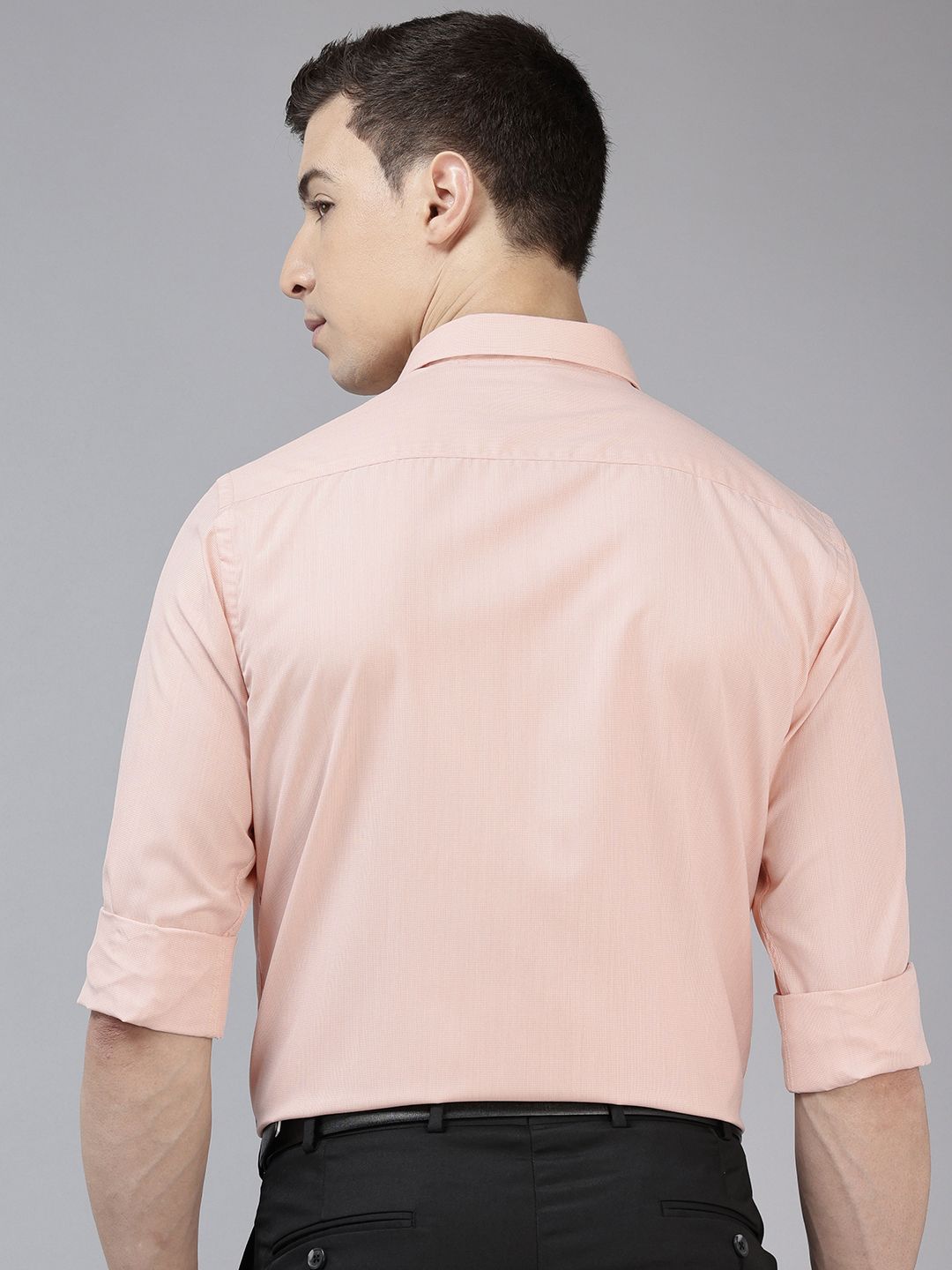 Park Avenue Self-Design Slim Fit Formal Shirt