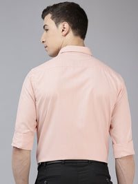 Park Avenue Self-Design Slim Fit Formal Shirt