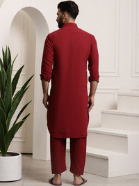 SOJANYA Thread Work Pathani Kurta with Pyjamas