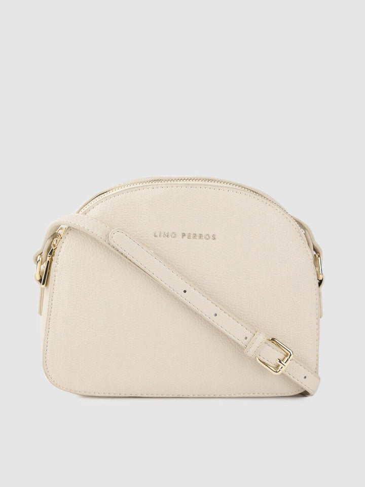 Lino Perros Off-White Solid Sling Bag
