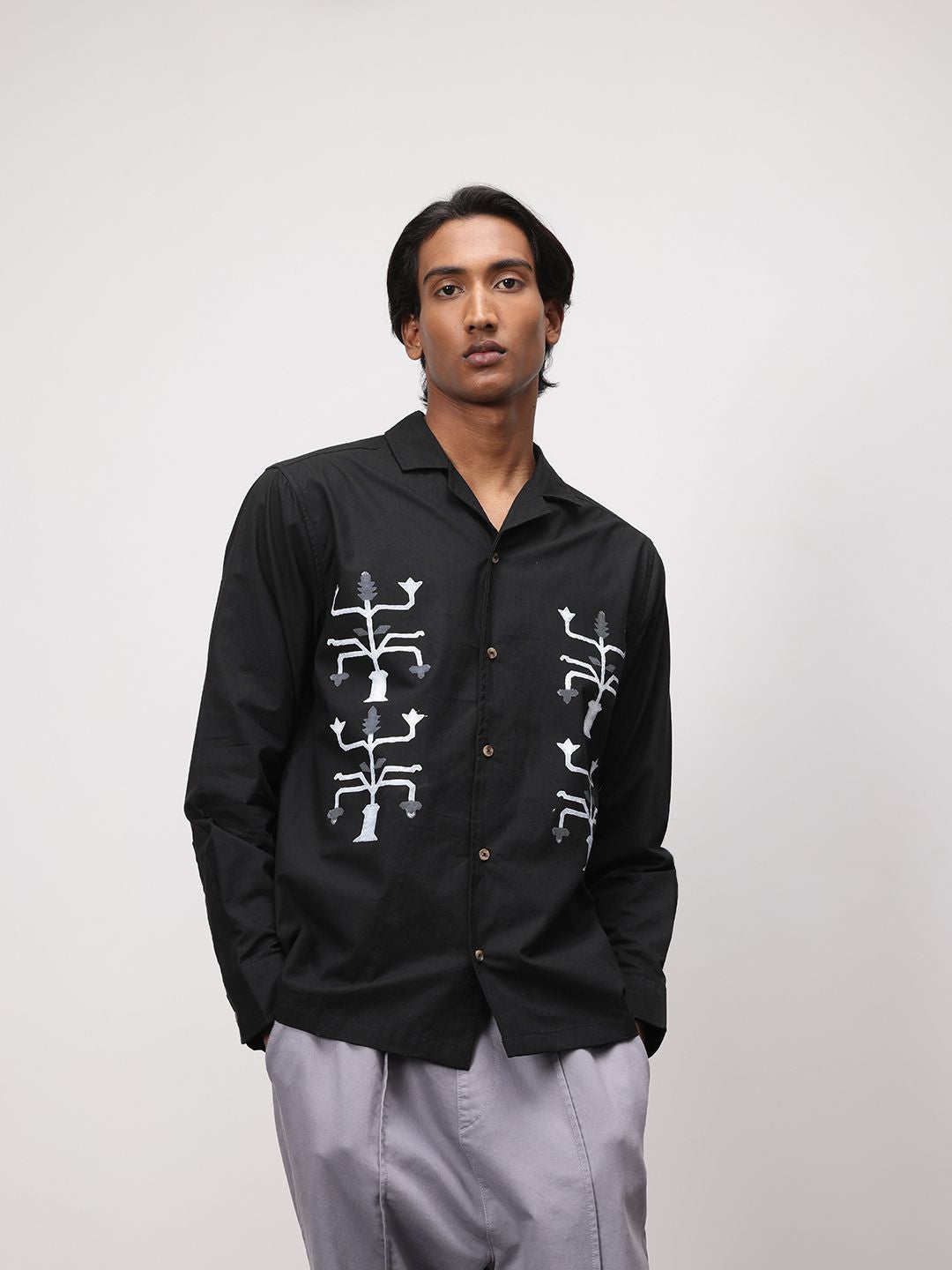 ether Artisan Hand Block Printed Pure Cotton Shirt