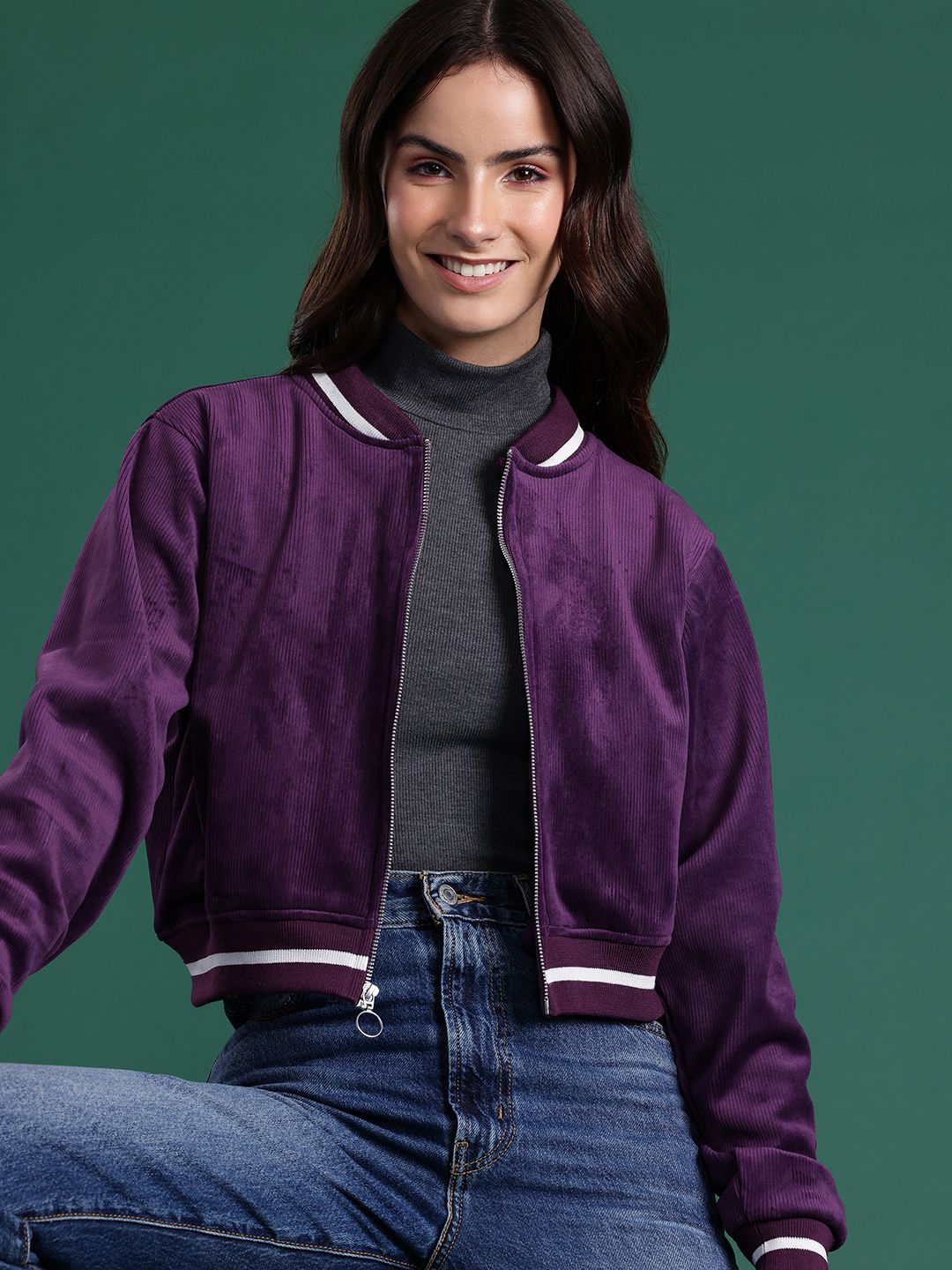 DressBerry Ribbed Tailored Jacket