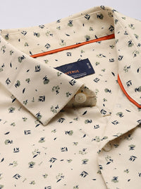 Park Avenue Pure Cotton Slim Fit Floral Printed Casual Shirt