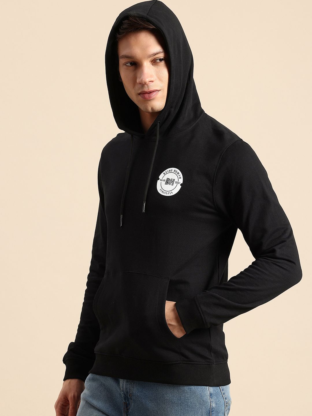 Being Human Hooded Pure Cotton Sweatshirt