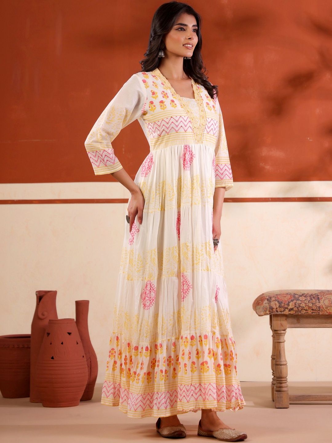 Mamicha Floral Print Maxi Dress