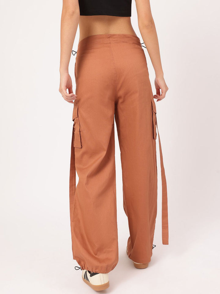 DressBerry Women Utility Chic Parachute Cargo Trousers
