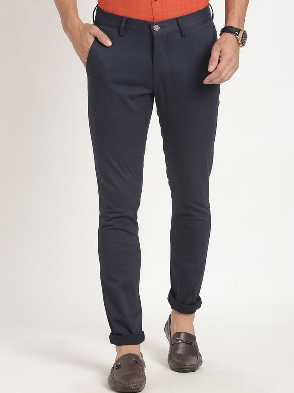 Turtle Men Relaxed Tapered Fit Easy Wash Chinos Trousers