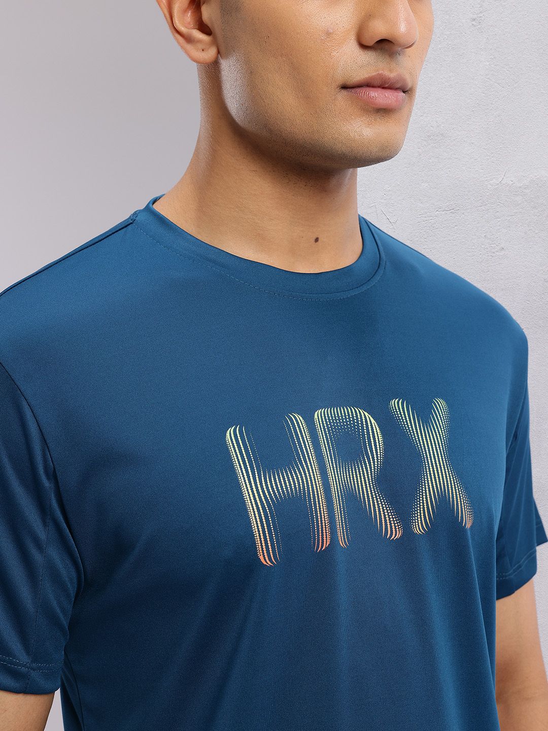 HRX by Hrithik Roshan Brand Logo Printed Rapid-Dry Training T-shirt