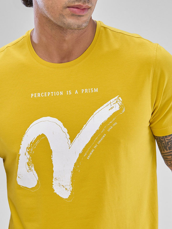 SPYKAR Men Typography Printed Slim Fit T-shirt