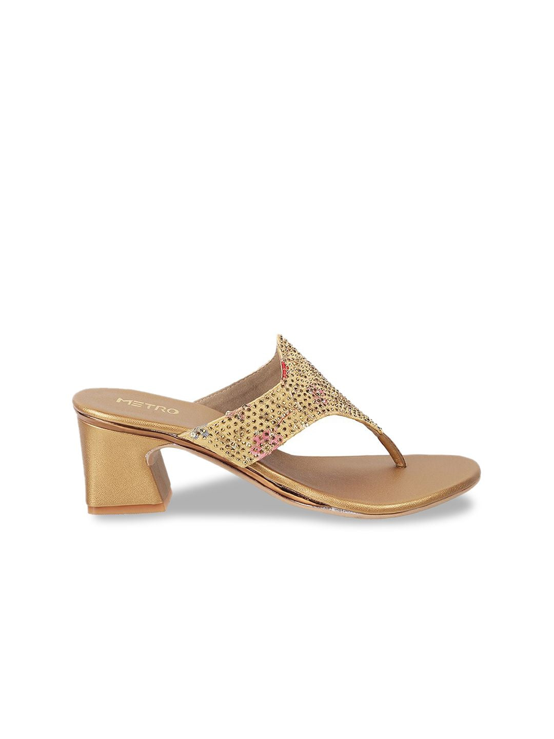 Metro Embellished Block Heels