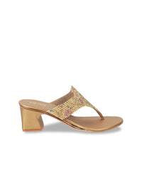 Metro Embellished Block Heels