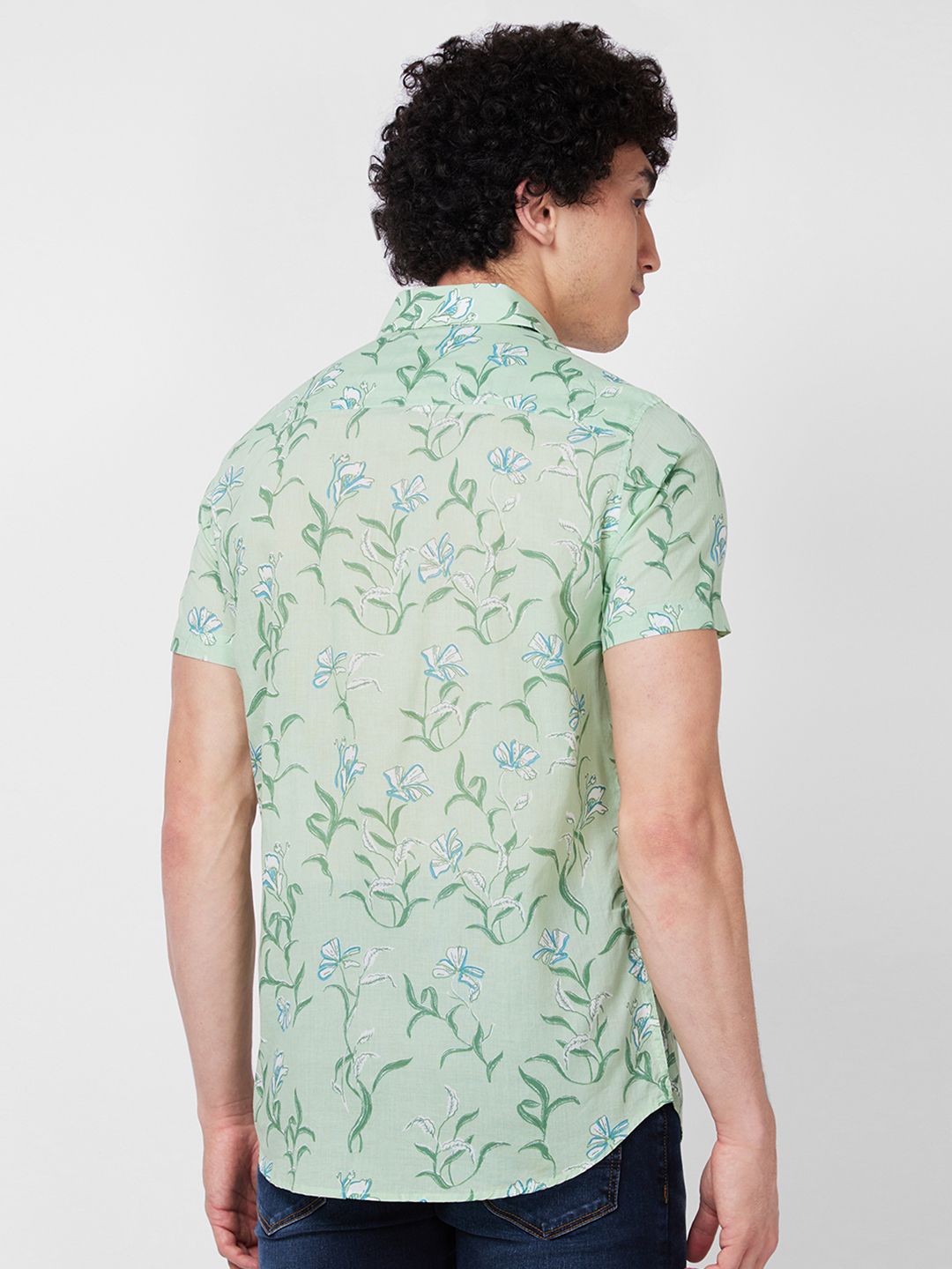 SPYKAR Floral Printed Cotton Shirt