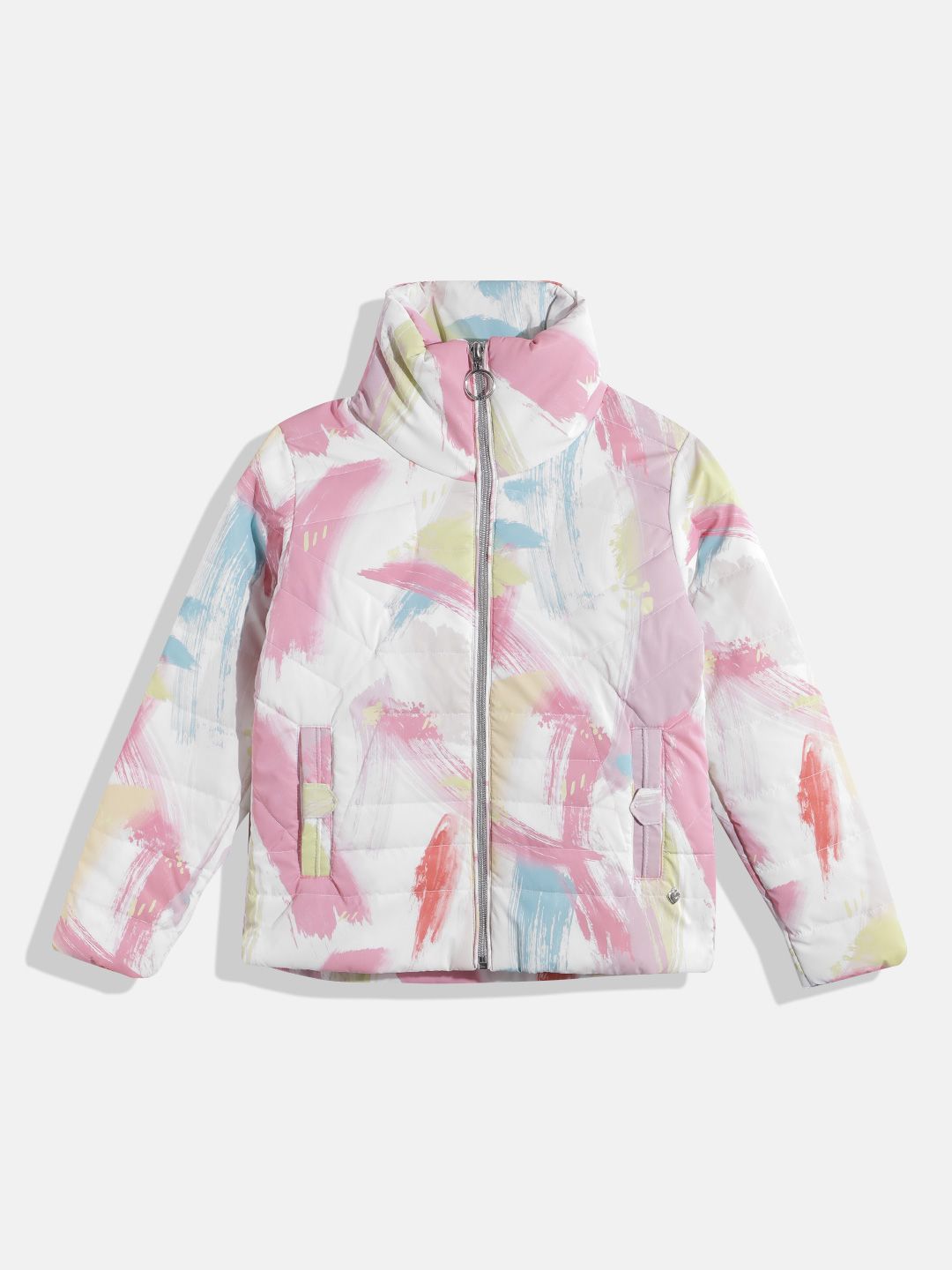 Monte Carlo Kids Girls Abstract Printed Padded Jacket