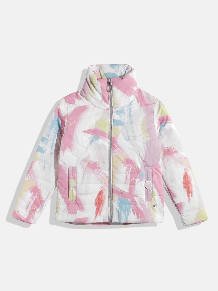 Monte Carlo Kids Girls Abstract Printed Padded Jacket