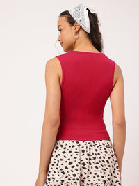 DressBerry Coquette Buzz Square Neck Top