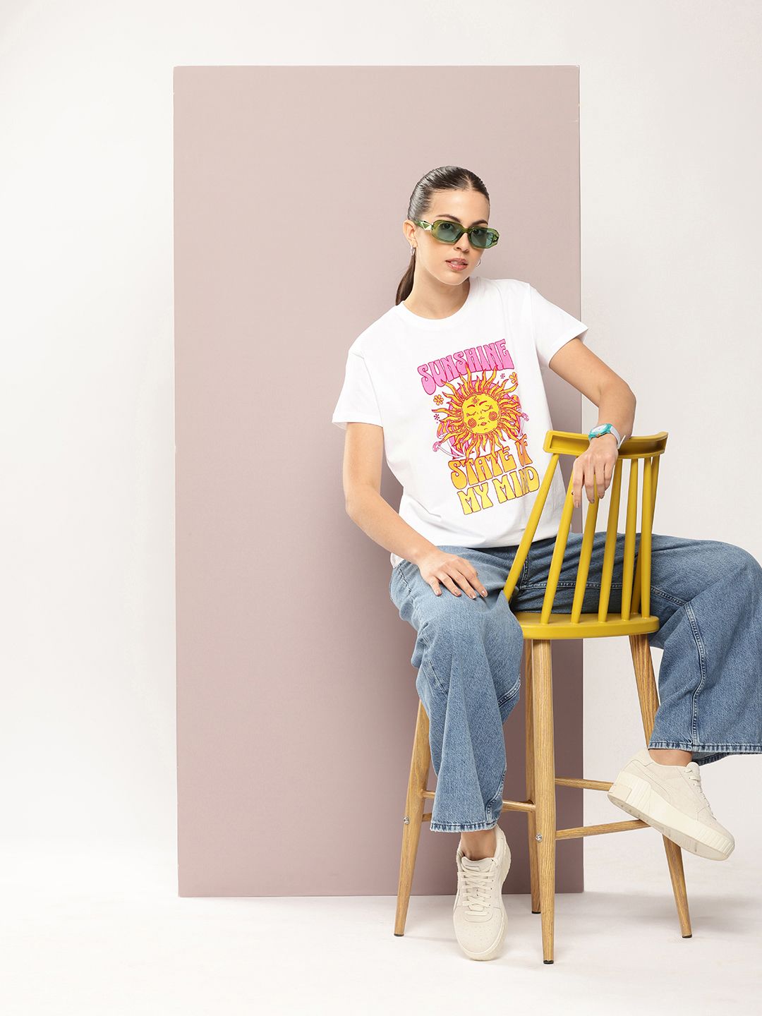 DILLINGER Typography Printed Pure Cotton Boxy T-shirt