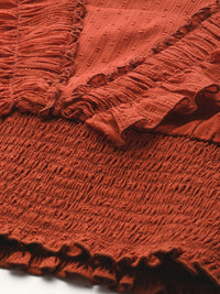 Antheaa Woman Frilled Crop Top