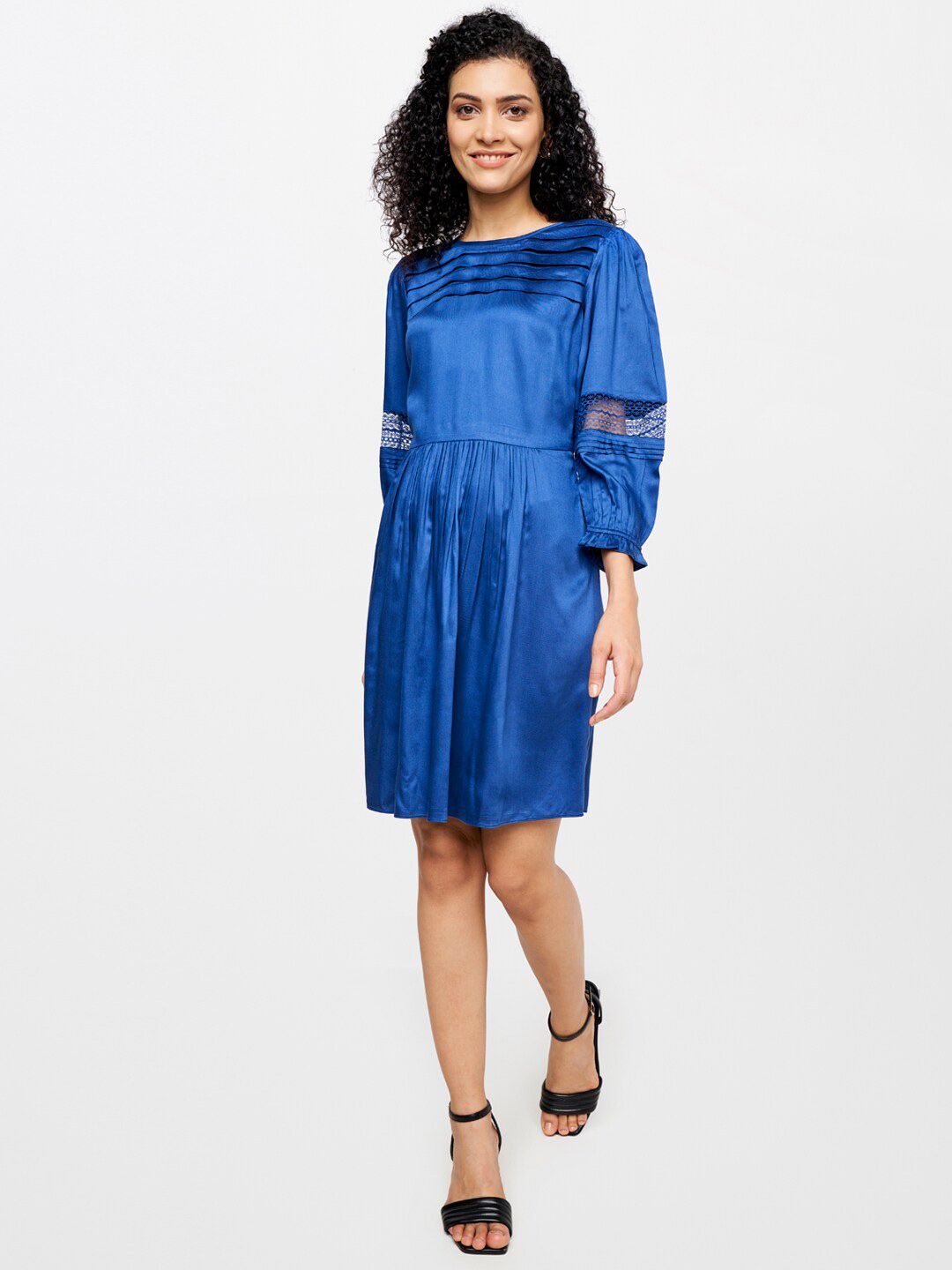 AND Women Blue A-Line Dress