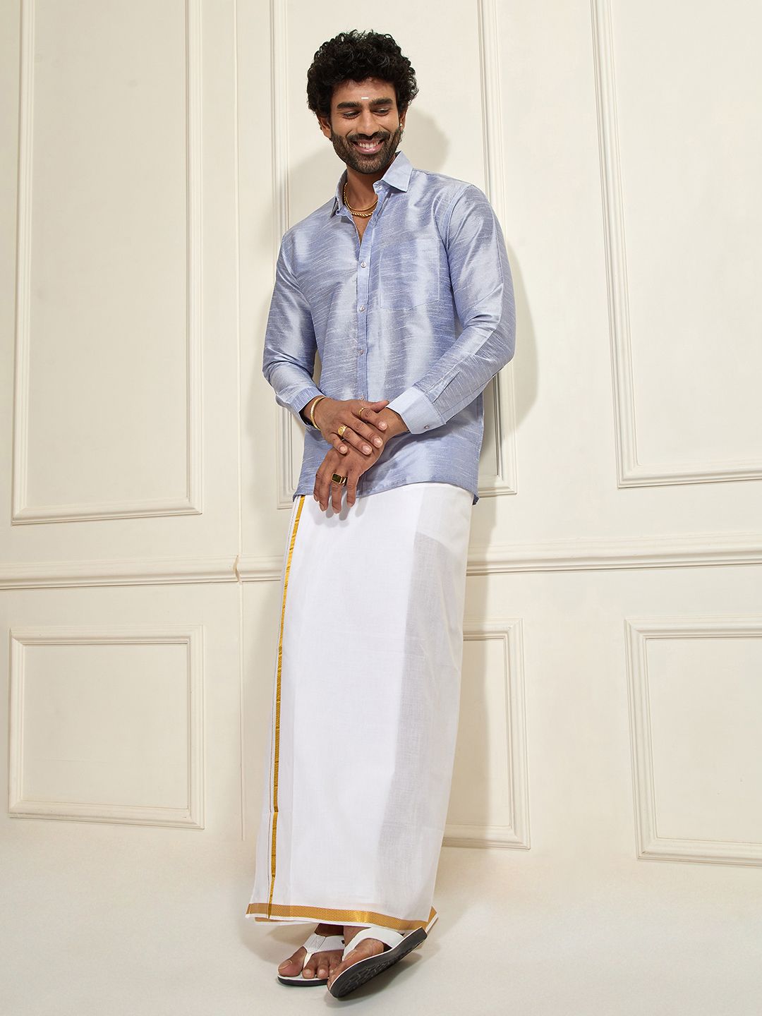 Vastramay Premium Spread Collar Casual Shirt