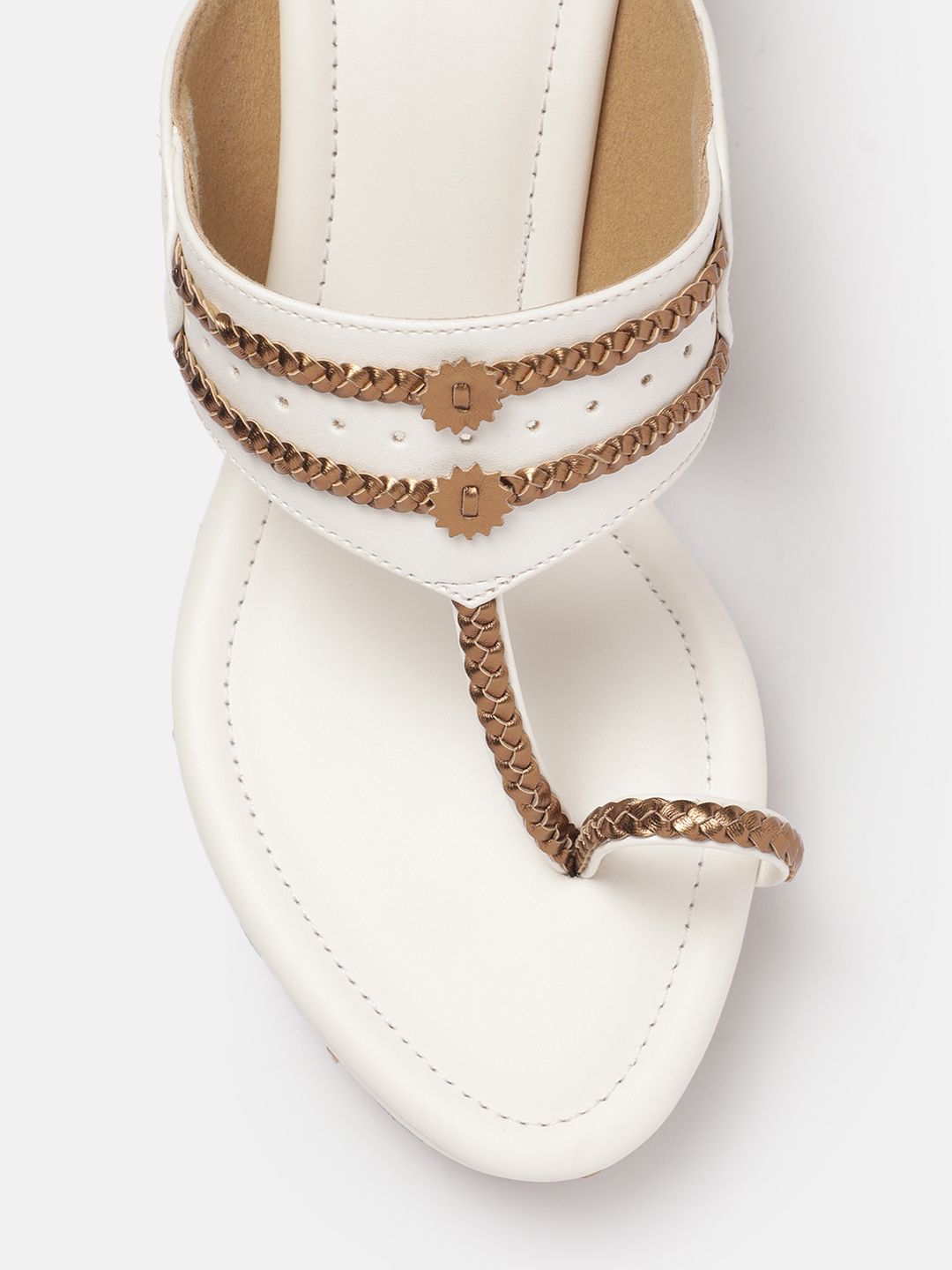 House of Pataudi Floral Embroidery Detail Wedges