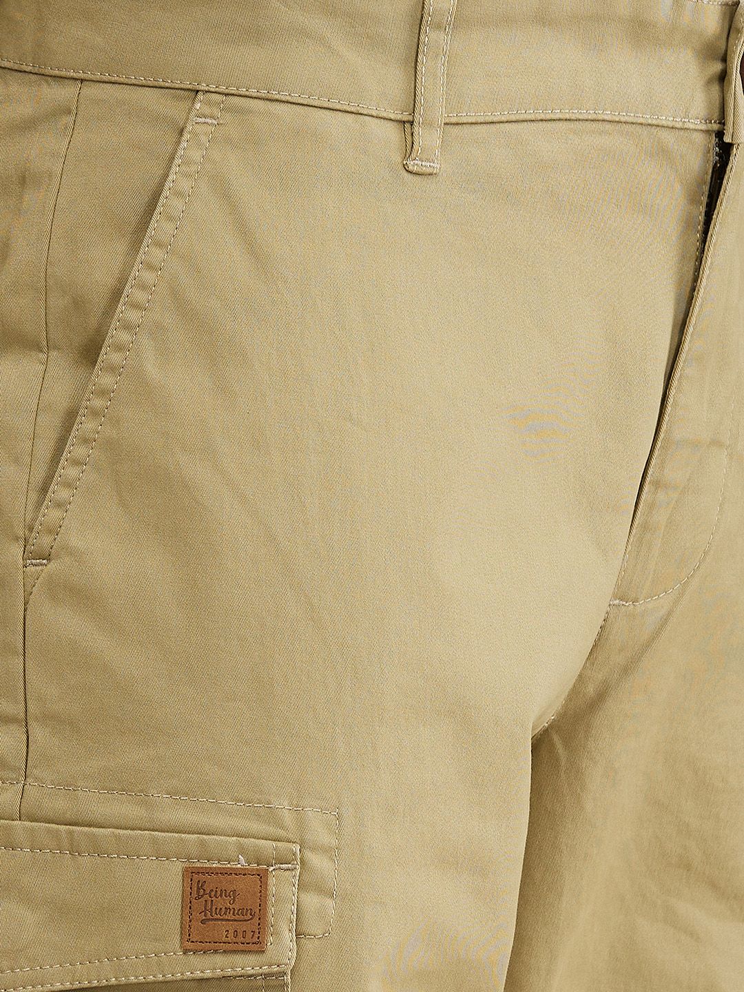 Being Human Men Relaxed Fit Cargos Trousers