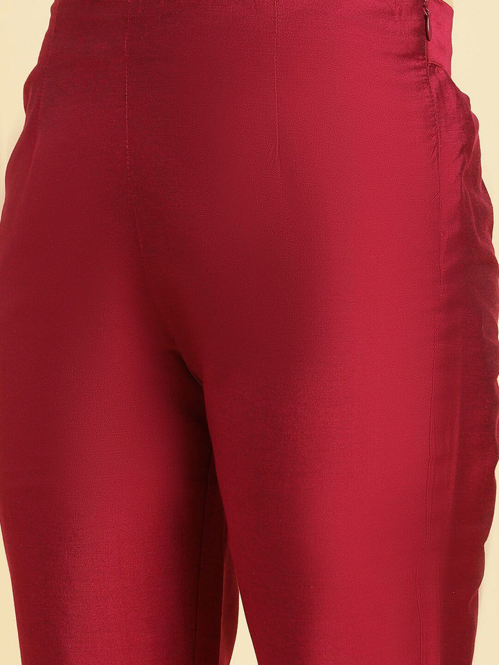 W Women Mid Rise Slim Fit Regular Trousers